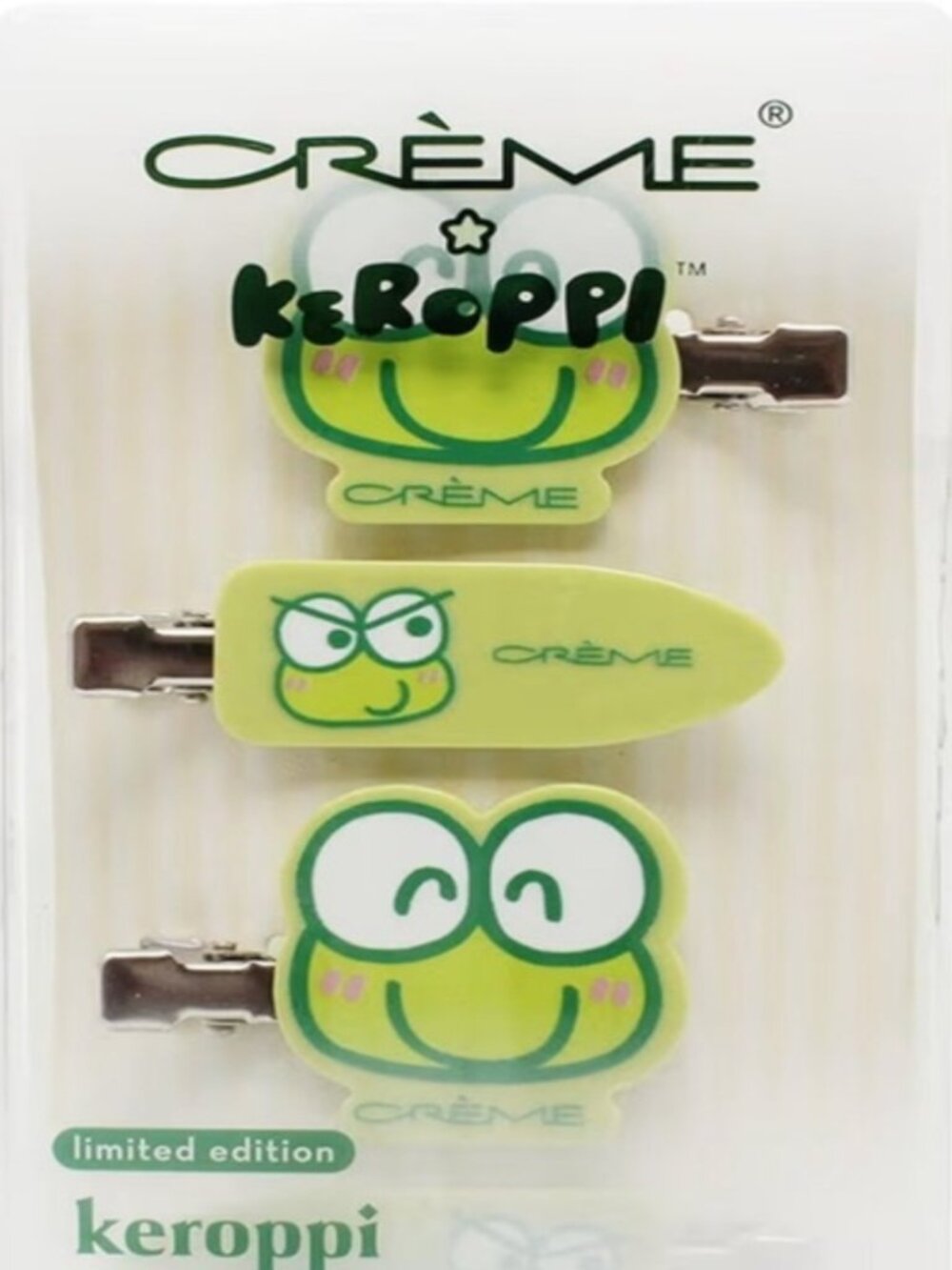The Crème Shop Hair Clips X Keroppi - Hair Clips -Limited Edition